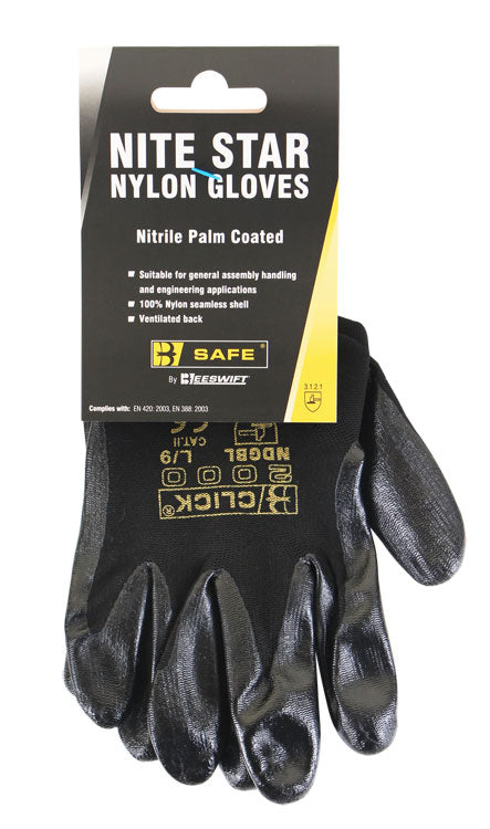 Beeswift - NITE STAR GLOVE BLACK 10/XL - Black