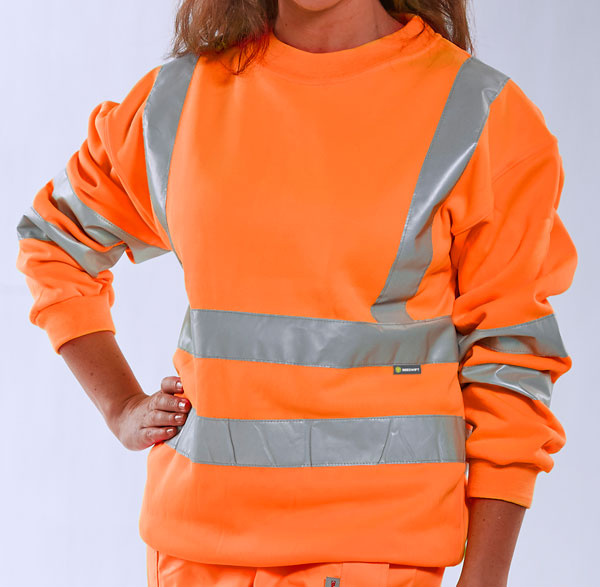 Beeswift - SWEATSHIRT ORANGE HI VIZ M - Orange
