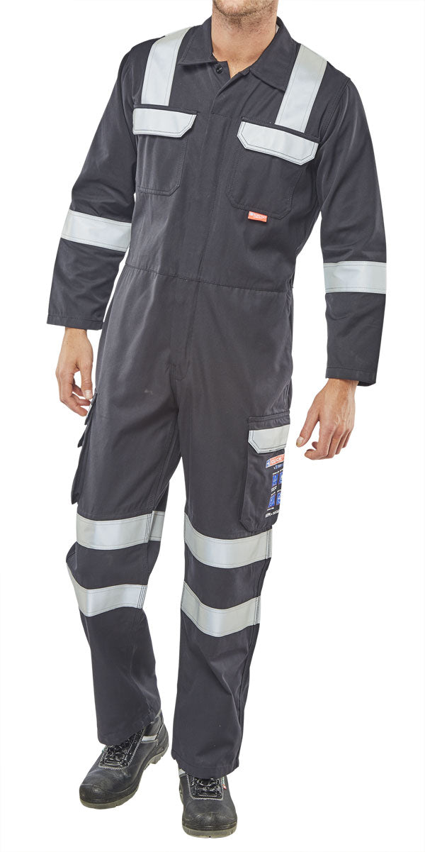 Click - ARC COMPLIANT COVERALL NAVY 46 - Navy Blue