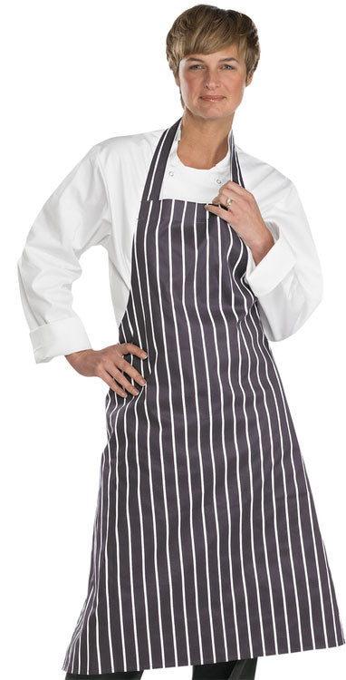 Click - CHEFS BUTCHERS BIB APRON 31x40 - Navy / White