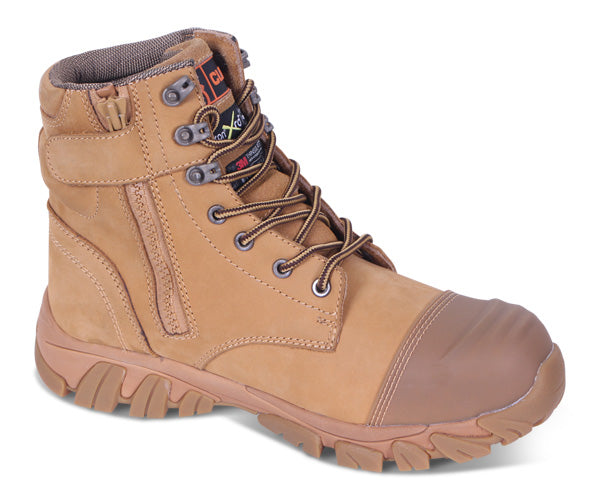 Click - CLICK WATERPROOF SIDE ZIP BOOT TAN 12 - Nubuck