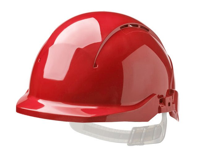 Centurion - CONCEPT REDUCED PEAK VENTED SAFETY HELMET RED - Red