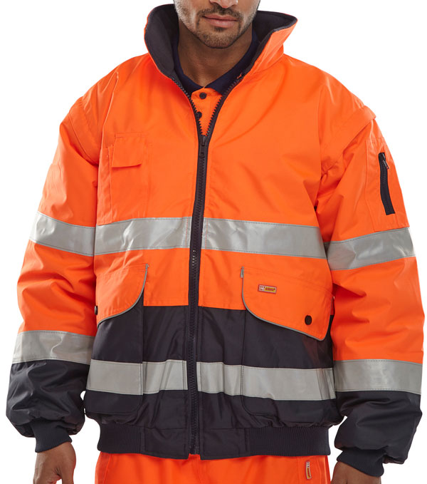 Beeswift - EUROPA BOMBER JKT OR/NAV M - Orange / Navy