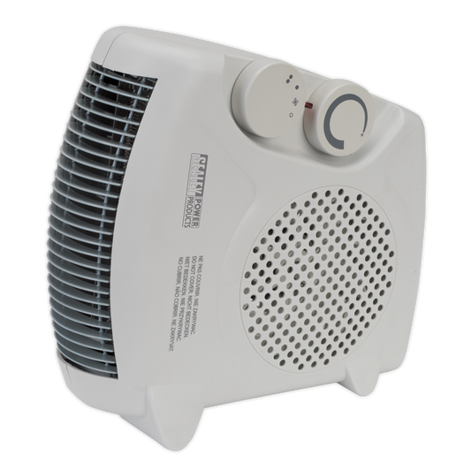 SEALEY - FH2010 Fan Heater 2000W/230V 2 Heat Settings & Thermostat