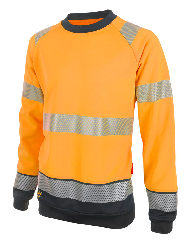 Beeswift - HIVIS TWO TONE SWEATSHIRT OR/BLK LGE - Orange / Black