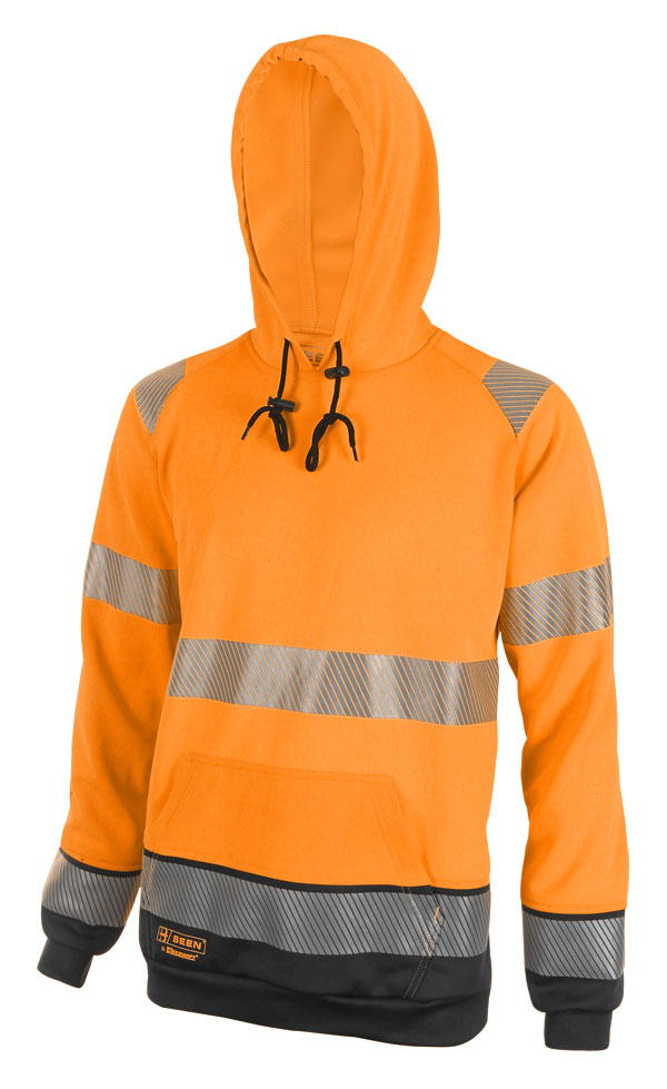 Beeswift - HIVIS TWO TONE HOODY OR/BLK 3XL - Orange / Black