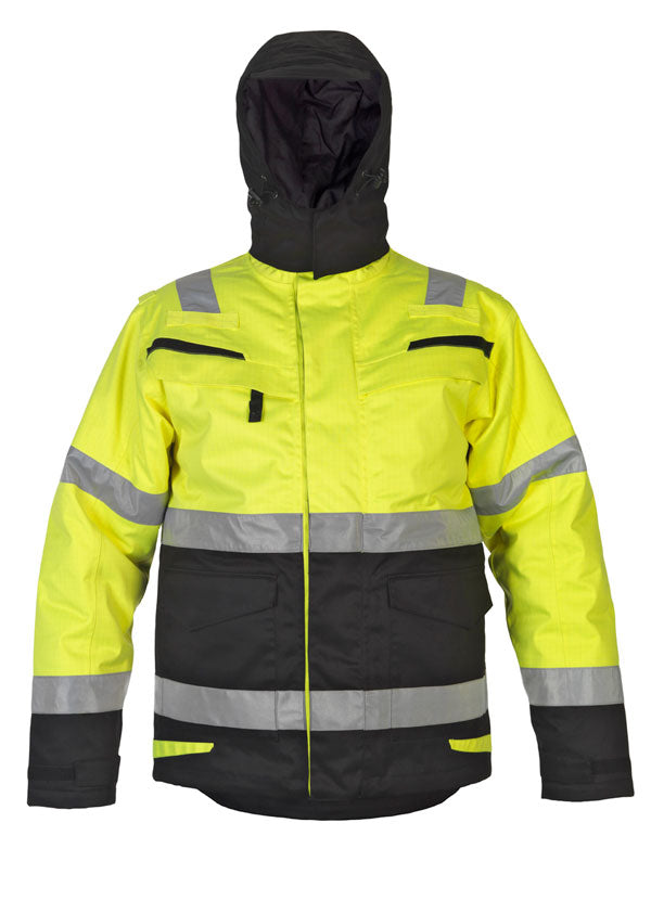 Hydrowear - MATRE MULTI CVC WATERPROOF ARC PARKA SAT YELL/BLACK MED - SaturnYellow/Black