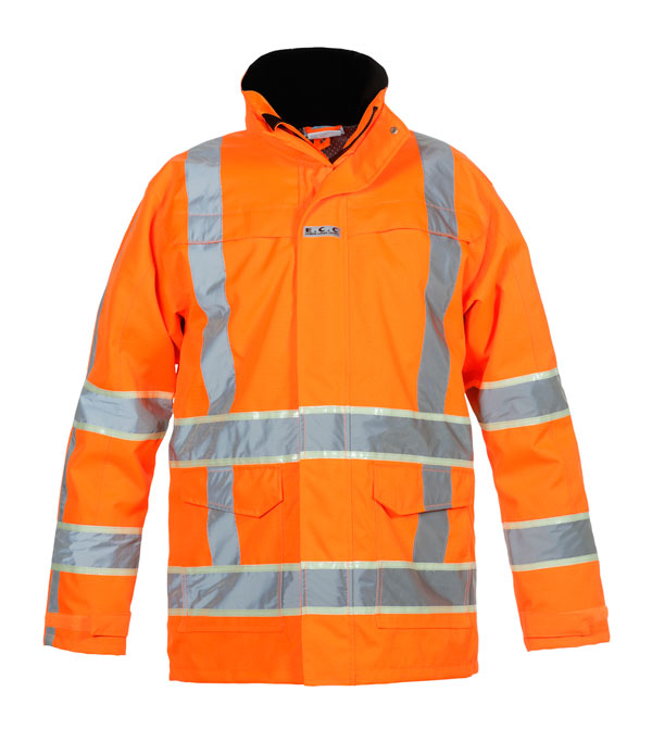 Hydrowear - ITALIE HI VIS GID PARKA ORANGE LARGE - Orange