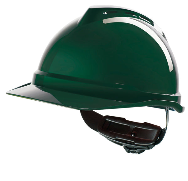 MSA - V-GARD 500 VENTED SAFETY HELMET GREEN - Green