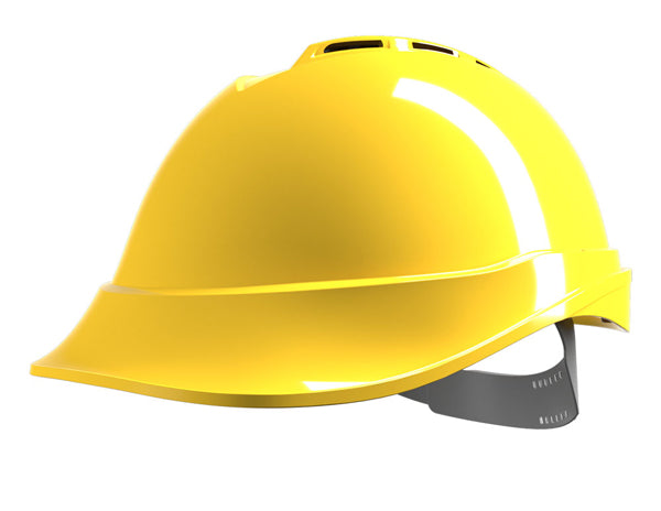 MSA - V-GARD 200 VENTED SAFETY HELMET YELLOW - Yellow