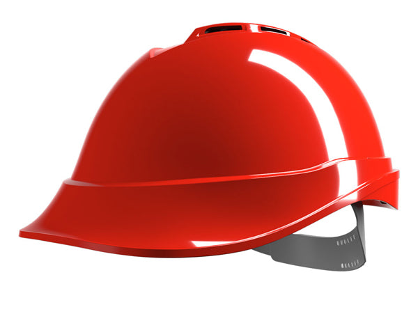 MSA - V-GARD 200 VENTED SAFETY HELMET RED - Red