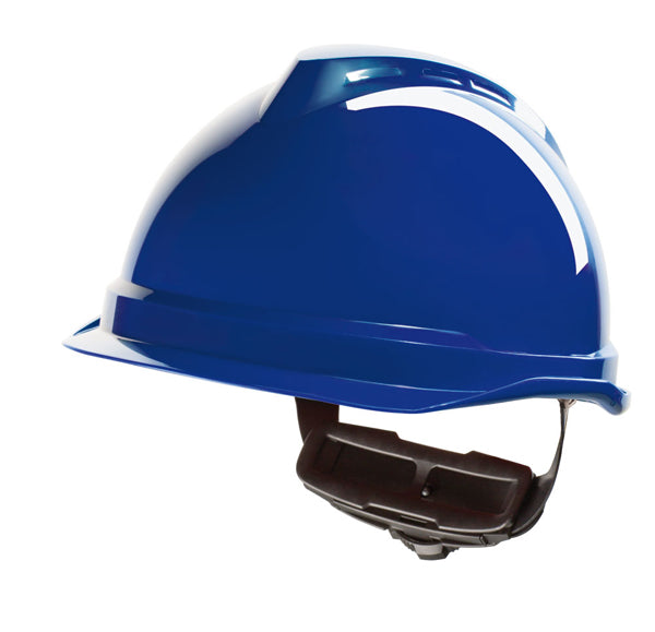 MSA - V-GARD 520 PEAKLESS SAFETY HELMET BLUE - Blue