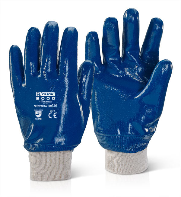 Click - NITRILE K/W F/C H/W BLUE SZ 9 -