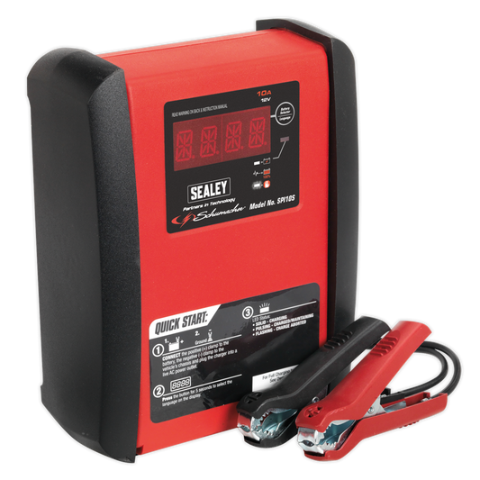 SEALEY - SPI10S Schumacher� Intelligent Speed Charge Battery Charger 10A 12V