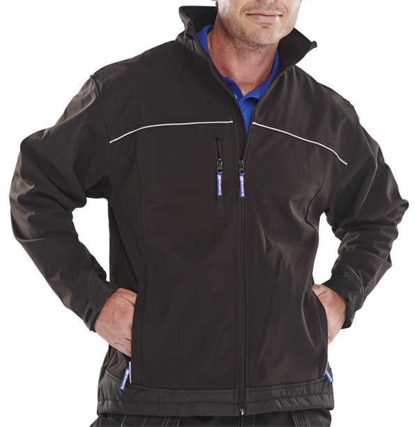 Click - SOFT SHELL JACKET BLACK MED - Black