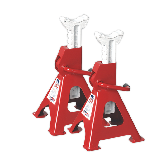 SEALEY - VS2003 Axle Stands (Pair) 3tonne Capacity per Stand Ratchet Type