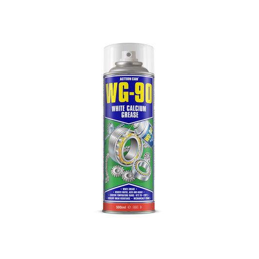 Action Can WG-90 White Calcium Grease Gearbox Lubricant Spray 500ml