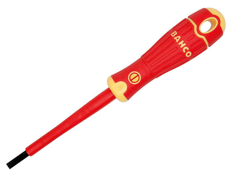 Bahco B196.065.150 BAHCOFIT Insulated Screwdriver Slotted Tip 6.5 x 150mm