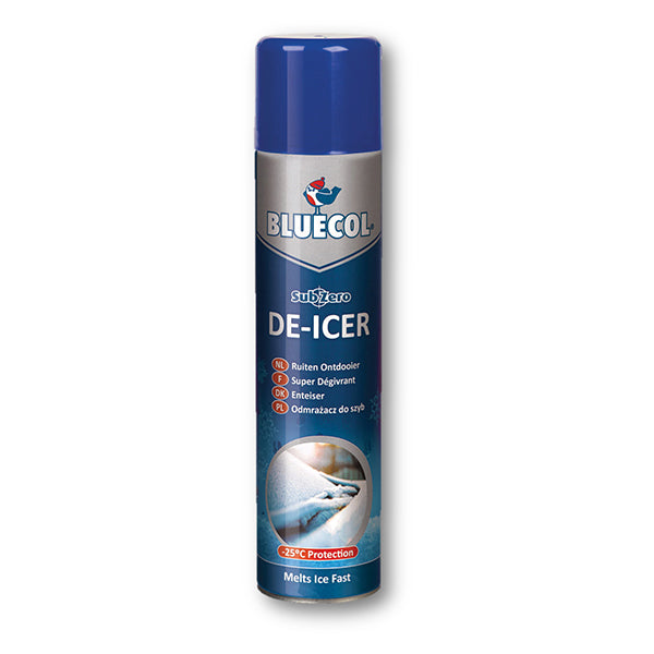 Bluecol 600ml Sub Zero Windscreen De-Icer Frost Aerosol Spray Ice Melt Car Van