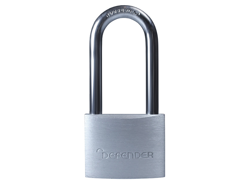 DEFENDER DFAL4/2.5 KA1 Aluminium Padlock Keyed Alike Long Shackle 40mm