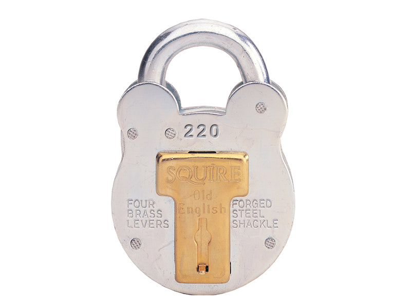 Squire 220 220 Old English Padlock with Steel Case 38mm