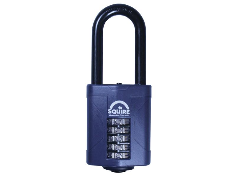 Squire CP60/2.5 CP60/2.5 Combination Padlock 5-Wheel 60mm Extra Long Shackle 63mm