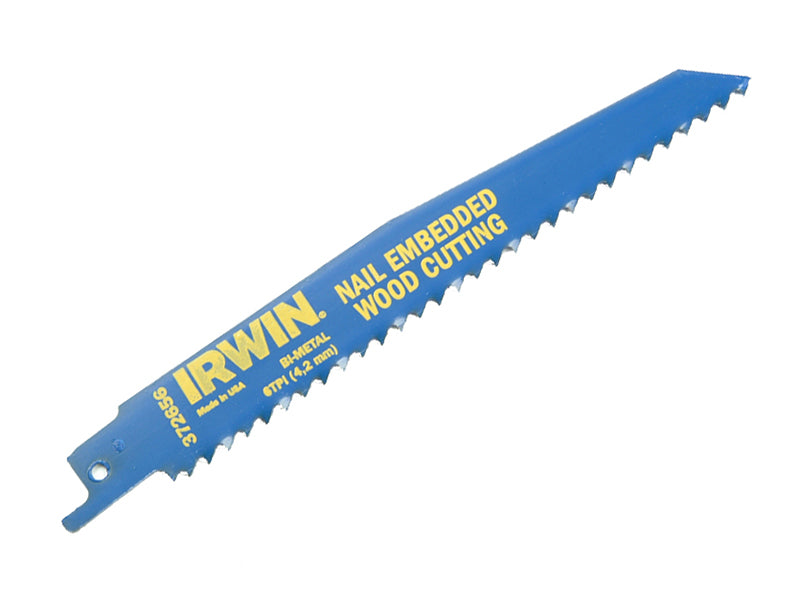 IRWIN® 10504158 Sabre Saw Blade 956R 225mm Nail Embeded Wood Pack of 5