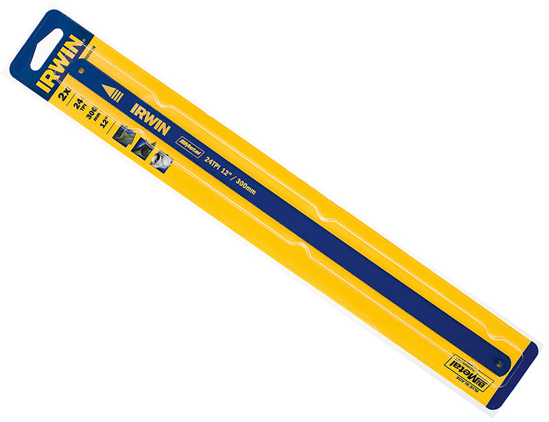 IRWIN® 10504524 Bi-Metal Hacksaw Blades 300mm (12in) 24 TPI (Pack 2)