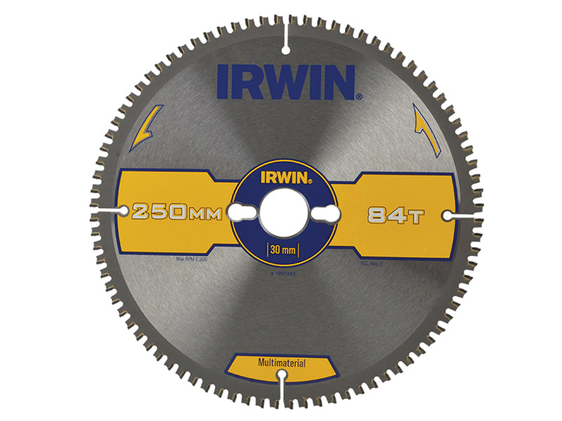 IRWIN® 1897443 Multi Material Circular Saw Blade 250 x 30mm x 84T TCG