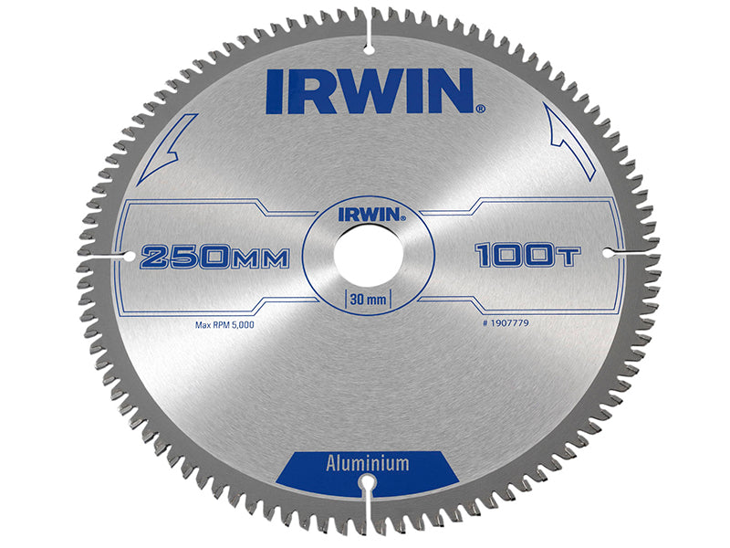IRWIN® 1907779 Professional Aluminium Circular Saw Blade 250 x 30mm x 100T TCG