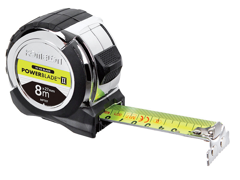 Komelon MPT87M PowerBlade™ II Pocket Tape 8m (Width 27mm) (Metric only)