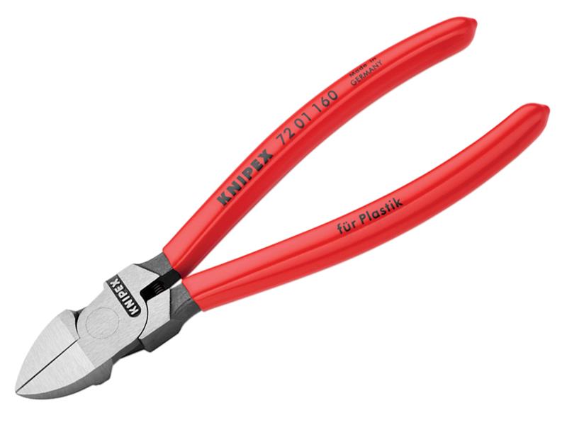 Knipex 72 01 160 SB Diagonal Cutters for Plastics PVC Grip 160mm (6.1/4in)