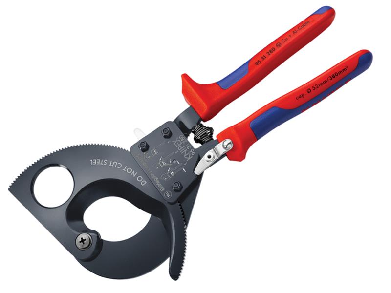 Knipex 95 31 280 Cable Shears Ratchet Action Multi-Component Grip 280mm (11in)