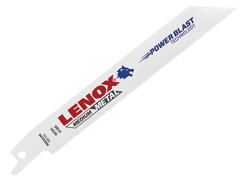 LENOX 20566618R 20566-618R Metal Cutting Reciprocating Saw Blades 150mm 18 TPI (Pack 5)
