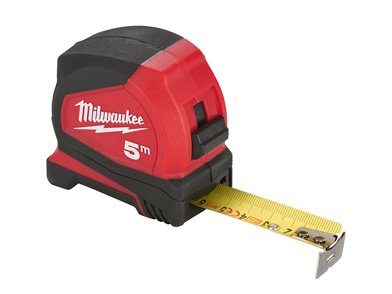 Milwaukee 4932459593 Pro Compact Tape Measure 5m (Width 25mm) (Metric Only)