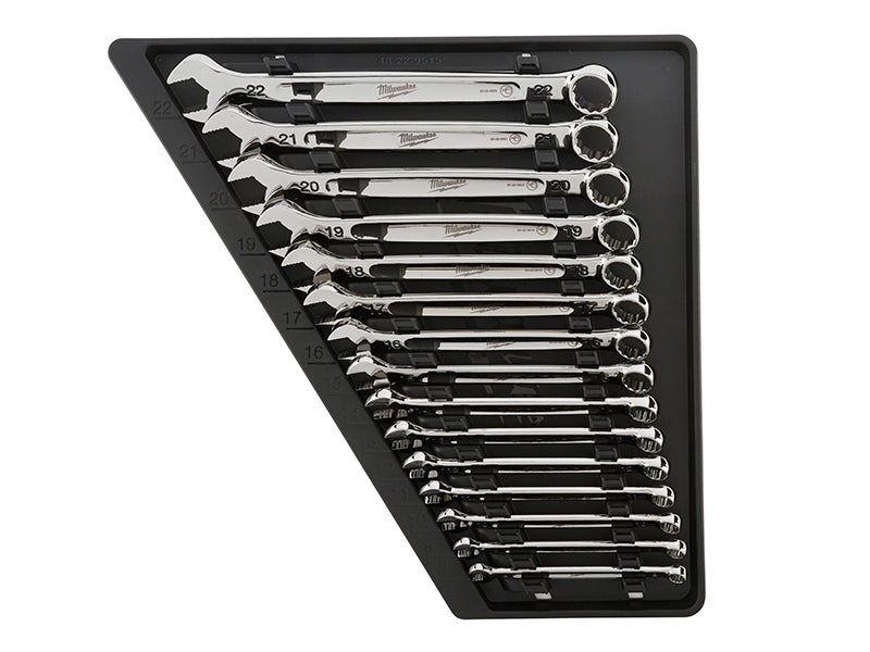 Milwaukee 4932464258 MAX BITE™ Combination Spanner Set, 15 Piece