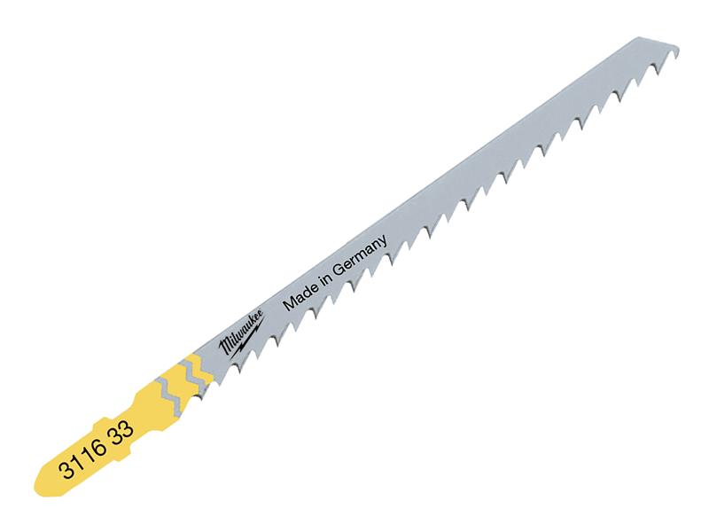Milwaukee 4932311633 Fast Cut Wood Jigsaw Blades T344D (Pack 5)