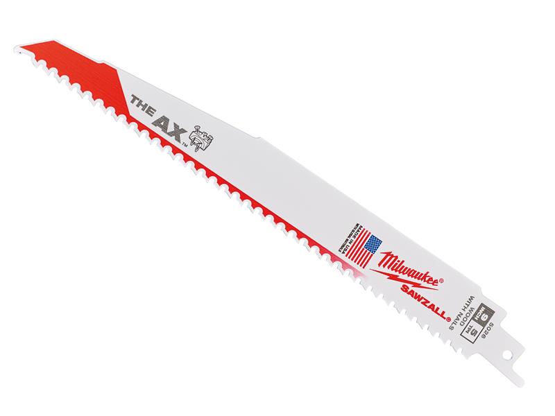 Milwaukee 48005026 SAWZALL® Heavy-Duty AX™ Demolition Blades 230mm 5 TPI (Pack 5)