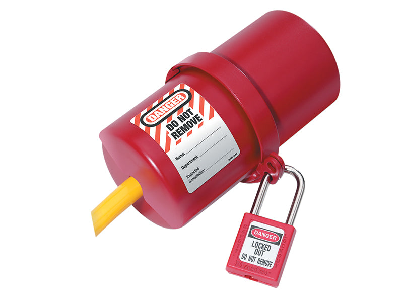 MasterLock 488 Lockout Electrical Plug Cover Large for 240V - 550V