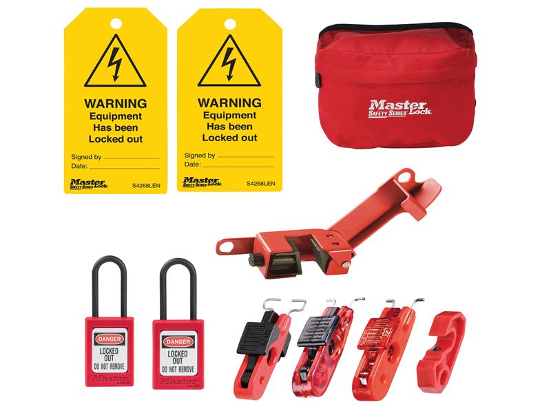 MasterLock ELECKIT-EN Electrical Lockout Kit, 9 Piece