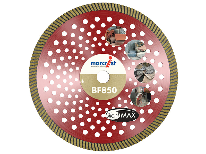 Marcrist 1202.0230.22 BF850 SilentMAX Ultimate Turbo Diamond Blade 230 x 22.2mm