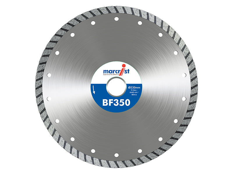Marcrist 1206.0230.22 BF350 Turbo Diamond Blade 230 x 22.2mm