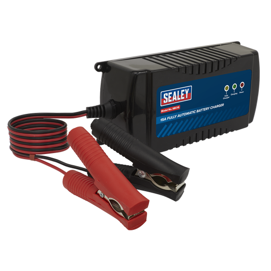 SEALEY - SBC15 Battery Charger 12V 15A Fully Automatic