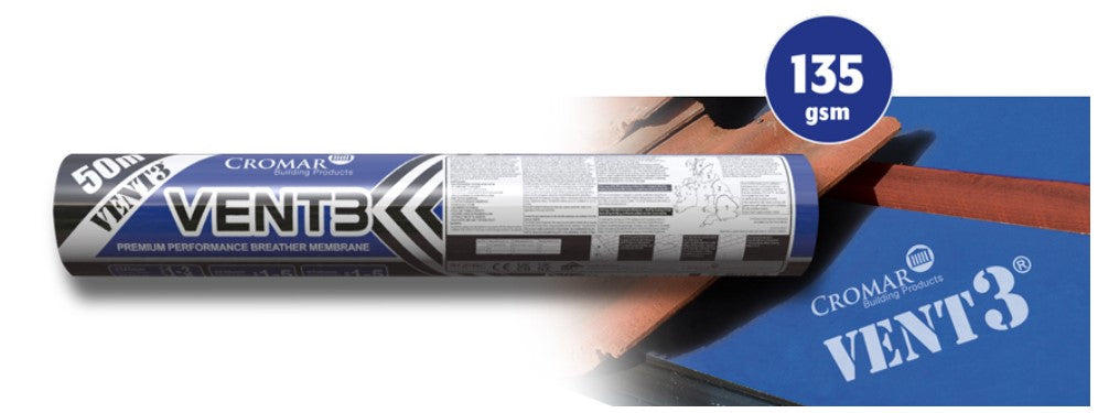 VENT 3 High Performance breathable Roofing underlay 1m x 50m