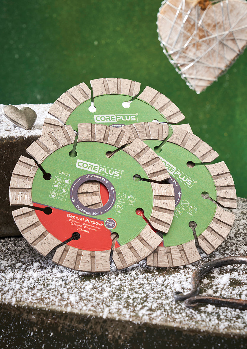 CorePlus Hybrid Diamond Blades 115mm Tin of 3