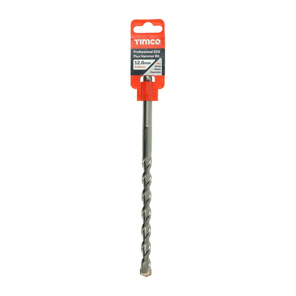 TIMCO Pro SDS Plus Hammer Bits (PGM) 12.0 x 210 Pack 1