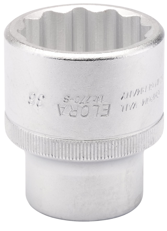 Draper 36MM BI-HEX SOCKET 3/4DRIVE 00799 3/4" Sq. Dr. Metric Bi-Hexagon Sockets