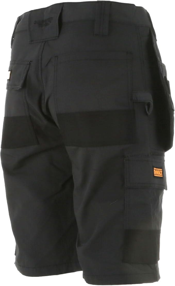 DeWalt Cheverley Lightweight Grey Polycotton Work Shorts with Multiple Waist Sizes 30W to 42W for Trade DIY and Site Work