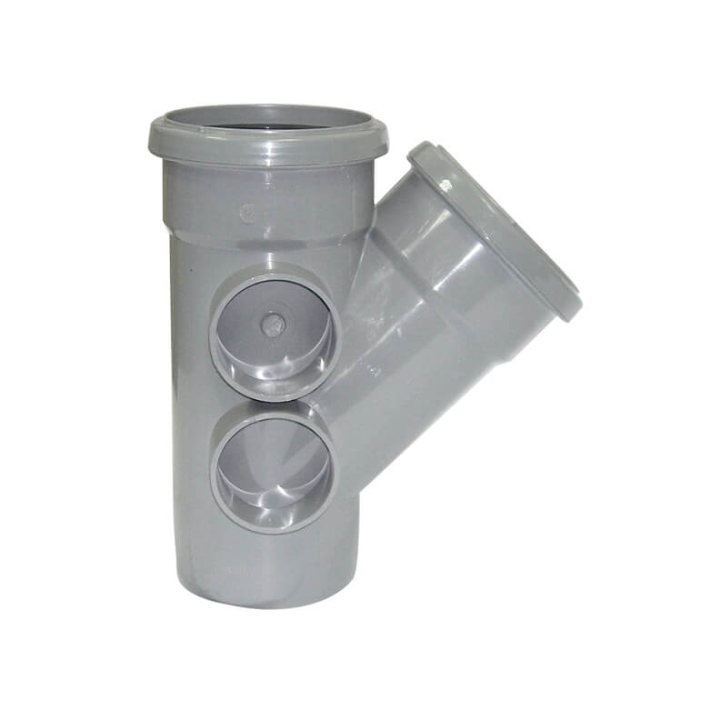 FLOPLAST RING-SEAL SNG BRANCH 135 DEG;4" SOIL/110 GRY