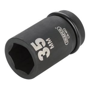 Draper 35MM IMP.DEEP SCKET 1DR 05149 HI-TORQÂ® Metric Deep Impact Sockets, 1" Sq. Dr.
